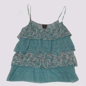 CANYON RIVER BLUES - camisole top blue green Sz M